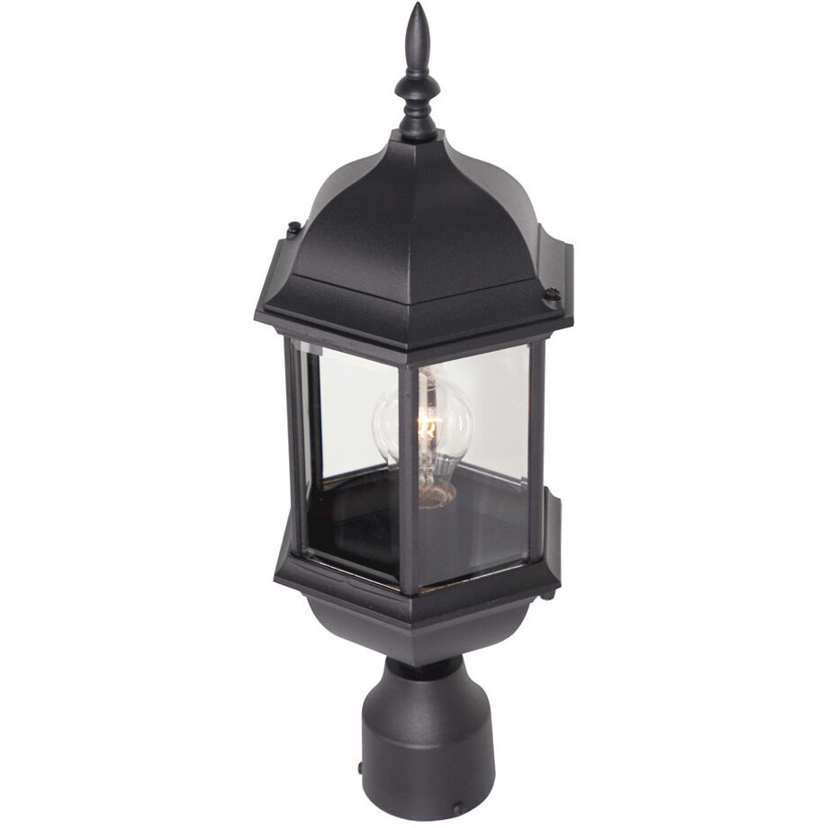 Devonshire 1 Light 20 inch Black Outdoor Post Lantern